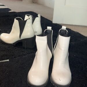 Stylish White Ankle Boots